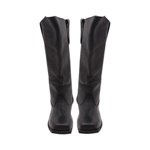 Cavalry Civil War Men's Black Leather Long Boots Military Men's civil war boots Solider's cowboy boots Made of Leather | Regalia Lodge