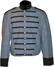 Charger l&#39;image dans la galerie, Civil war American Virginia Cavalry Shell Jacket with Black Epaulets Trim | war military jackets | solider Army Jacket | Captain Jacket | Regalia Lodge