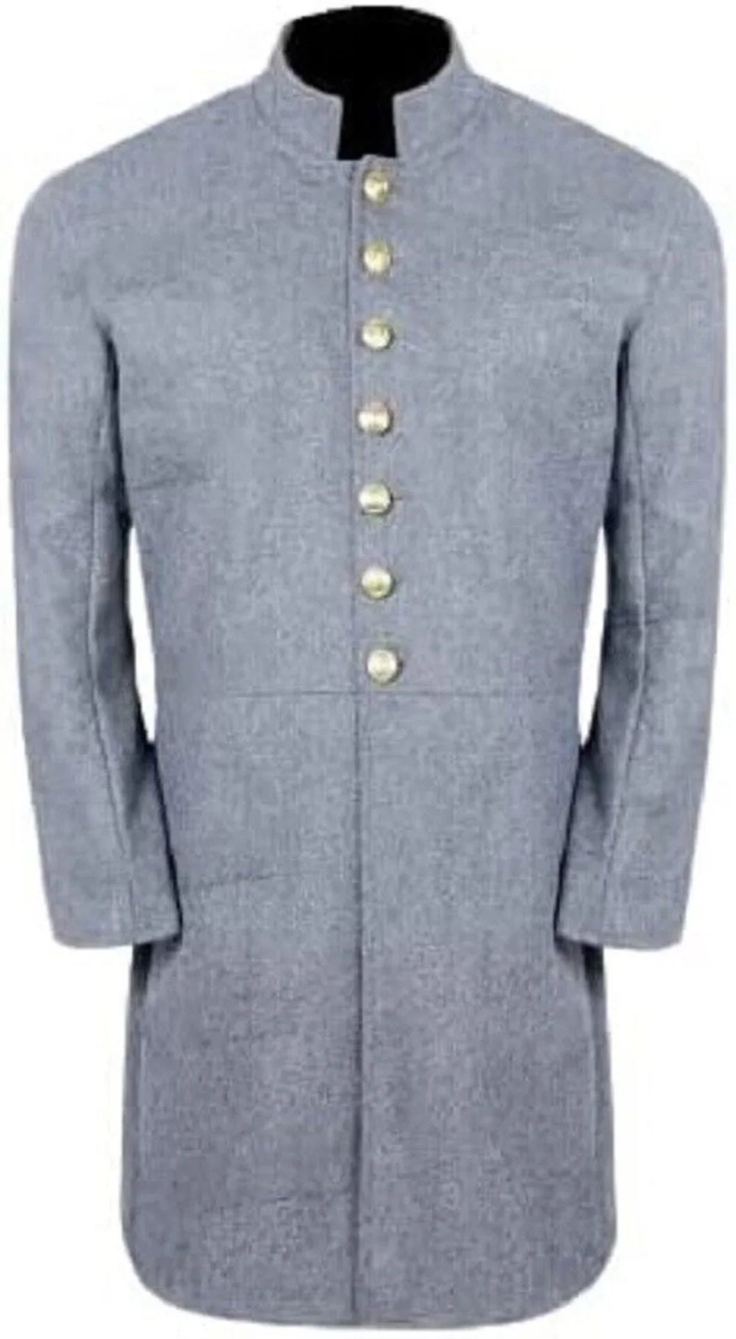 Civil War CS Junior Officer's Single Breast Grey Wool Frock Coat | Regalia Lodge