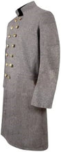 Load image into Gallery viewer, Civil War CS Senior Officer&#39;s Double Breasted Grey Wool Frock Coat | Regalia Lodge