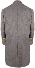 Carica l&#39;immagine nel visualizzatore di Gallery, Civil War CS Officer&#39;s Single Breast 4 rows Braid Grey Wool Frock Coat - | Regalia Lodge