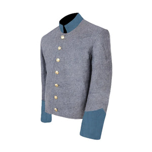 Civil War Confederate Infantry Shell Jacket, Grey jacket/ blue cuff | Regalia Lodge