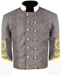 Civil war American Confederate Generals Shell jacket,with Off white collar cuff! | Regalia Lodge