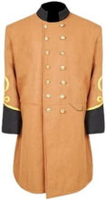 Load image into Gallery viewer, Civil War Confederate General&#39;s Butternut Frock Coat with 4 Braids | Regalia Lodge