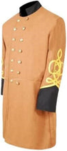 Load image into Gallery viewer, Civil War Confederate General&#39;s Butternut Frock Coat with 4 Braids | Regalia Lodge