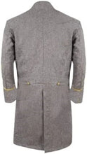 Carica l&#39;immagine nel visualizzatore di Gallery, Civil War CS Officer Double Breast 2 Rows Braid Grey Wool Frock Coat | Regalia Lodge