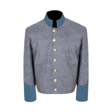 Load image into Gallery viewer, Civil War Confederate Infantry Shell Jacket, Grey jacket/ blue cuff | Regalia Lodge