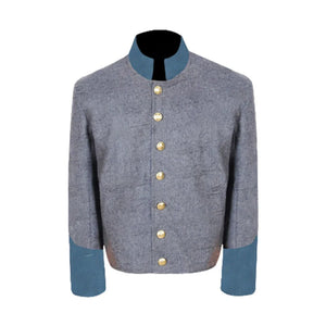 Civil War Confederate Infantry Shell Jacket, Grey jacket/ blue cuff | Regalia Lodge
