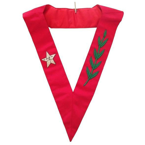 Masonic Scottish Rite 14th Degree Scottish Rite Hand Embroidered Collar | Regalia Lodge