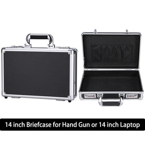 Aluminum High density Hard Case-Briefcase Toolbox Storage Box Cases Black Carrying Cases | Regalia Lodge