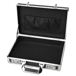 Aluminum High density Hard Case-Briefcase Toolbox Storage Box Cases Black Carrying Cases | Regalia Lodge