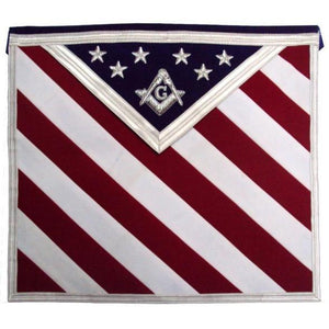 Hand Embroidered U.S Master Mason Masonic Apron | Regalia Lodge