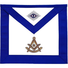 画像をギャラリービューアに読み込む, Masonic Blue Lodge Past Master Apron Golden Bullion Hand Embroidered | Regalia Lodge