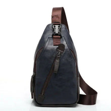 Carica l&#39;immagine nel visualizzatore di Gallery, Men&#39;s Leather Sling Pack Chest Shoulder Crossbody Bag Backpack Biker | Regalia Lodge