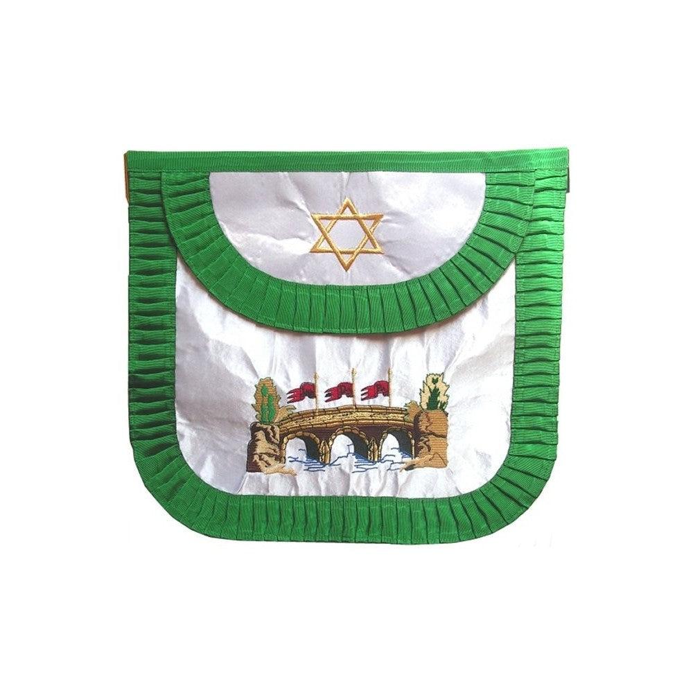 Satin Masonic apron – French Chapter – 3rd Order – Bridge | Regalia Lodge