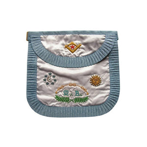 Satin Masonic apron – Traditional French Rite – Master Mason 2 – Rounded angles | Regalia Lodge