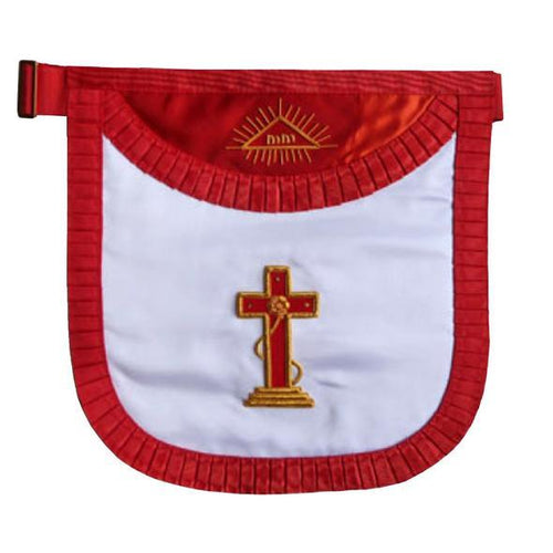Masonic Scottish Rite Round Satin apron - AASR - 18th degree | Regalia Lodge